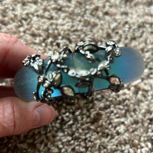 Alexis Bittar brushed enamel hinged bracelet